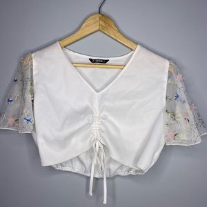 Shein Floral Crop Top